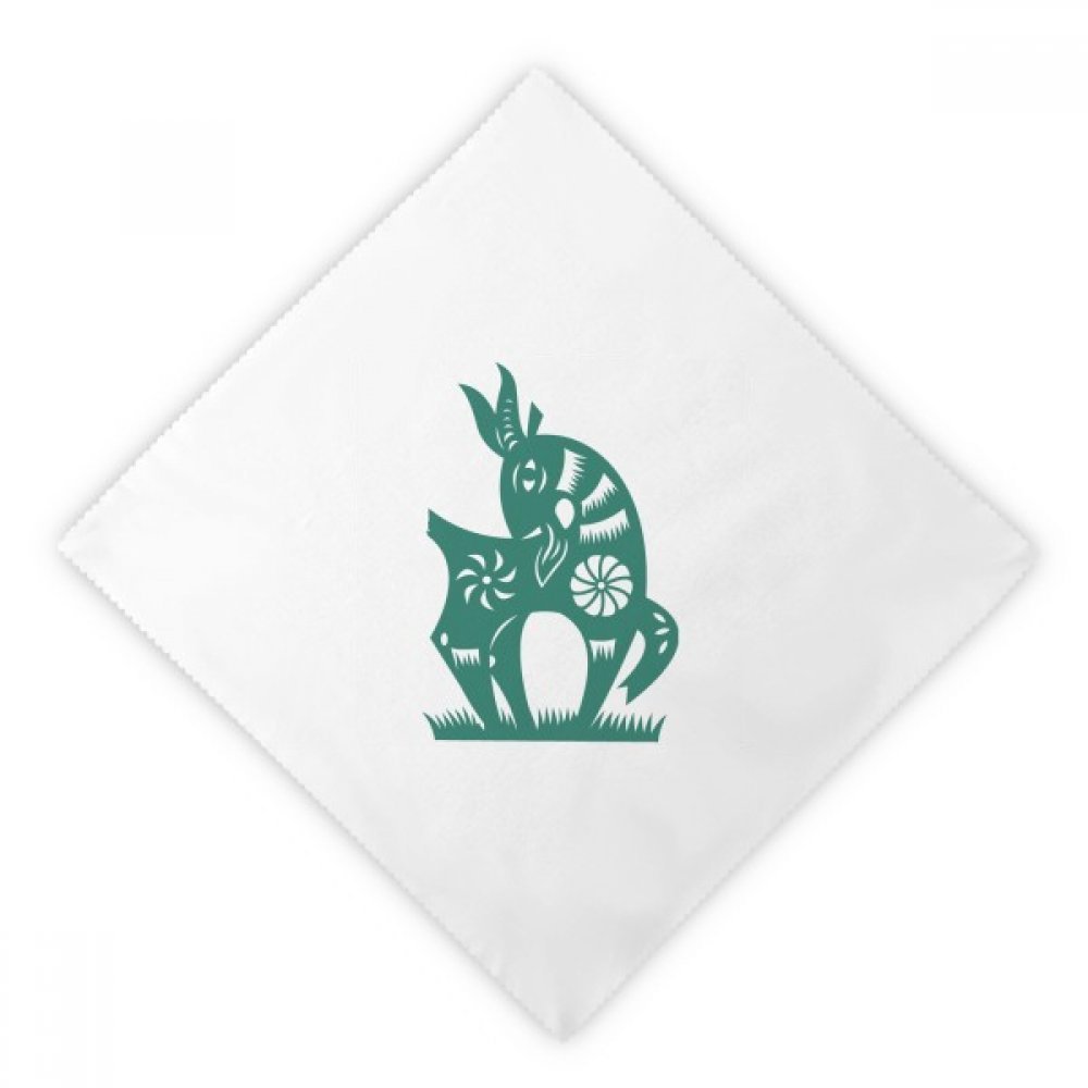 Servilletas de tela blancas del zodiaco chino para decorar tus cenas familiares