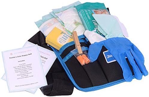 New Dad Daddy Baby Nappy Changing Survival Tool Belt kit! - Fun Novelty