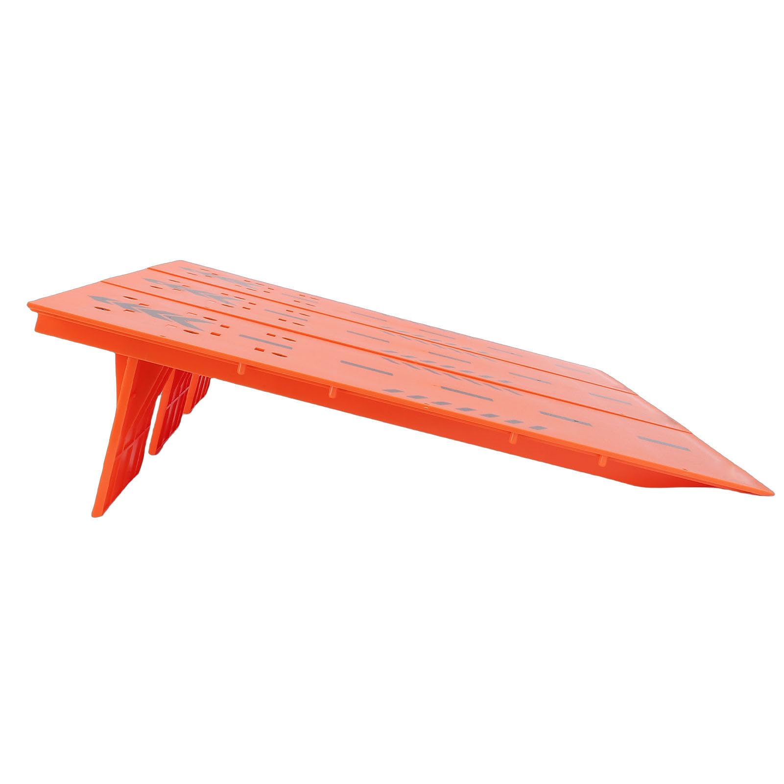 Dpofirs RC Car Jump Ramp, Stunt Takeoff Board for 1/12, 1/14, /16, /18, /24 Scale Remote Control Cars, Foldable Design, High Strength Material (Orange)