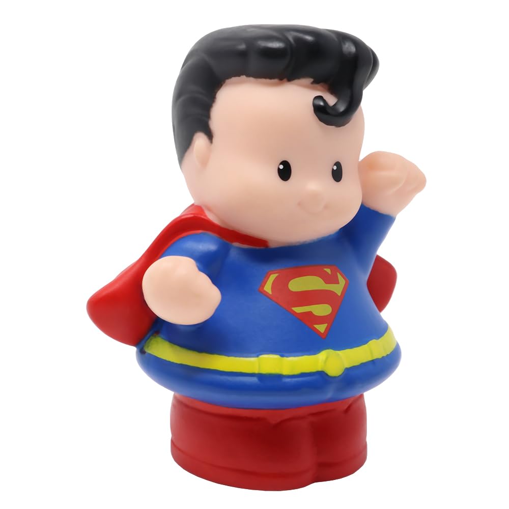 Fisher-Price Pieza de repuesto para coleccionables Little People Superheroes Super-Friends Playset W6157 - Figura de repuesto inspirada en Superman