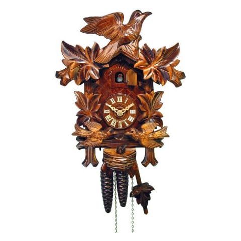 August Schwer Cuckoo Clock Four Leaves, Feeding Birds, Nest 1.0074.01.C Cover