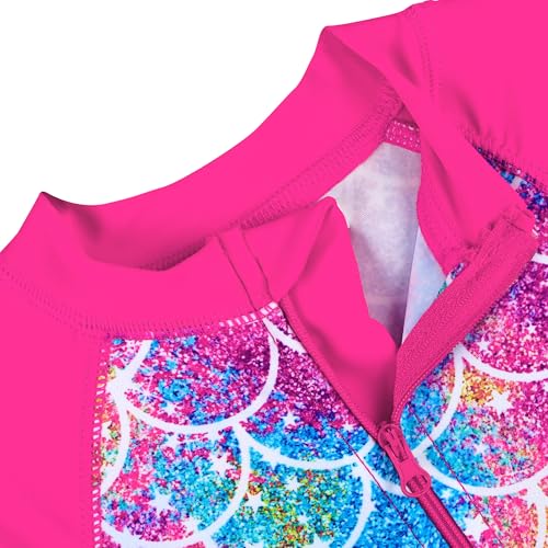 Image of XFGIRLS Baby /Toddler Girls Swimsuit Long Sleeve One-Piece Bathing Suit Rash Guard
