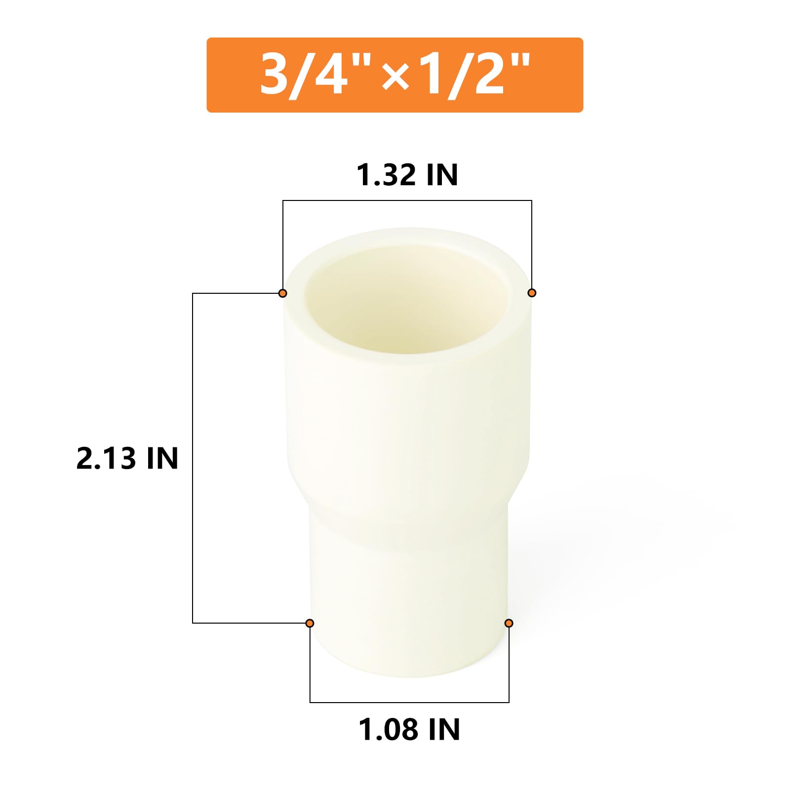 GASHER 15PCS PVC Pipe Fitting 3/4" PVC Pipe End Cap Plug Adapter Furniture Grade Pipe Plug Socket Fittings For Home Or Industrial