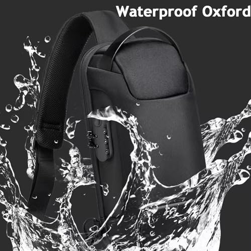 New Carbon Fiber Streamline Anti-Theft Sling Bag, Fashion Waterproof USB Charging Anti Theft Crossbody Bag Unisex4