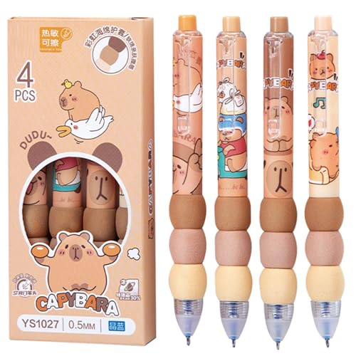 4 bolígrafos recargables MOZXIRZ tinta negra 0.5 mm miniatura 1