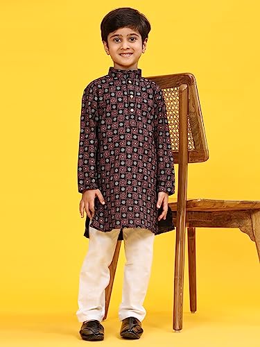 Boys cotton Kurta set for kids | Indian Ethnic wear | Traditional Dress | Pack of 1 (S-219)3