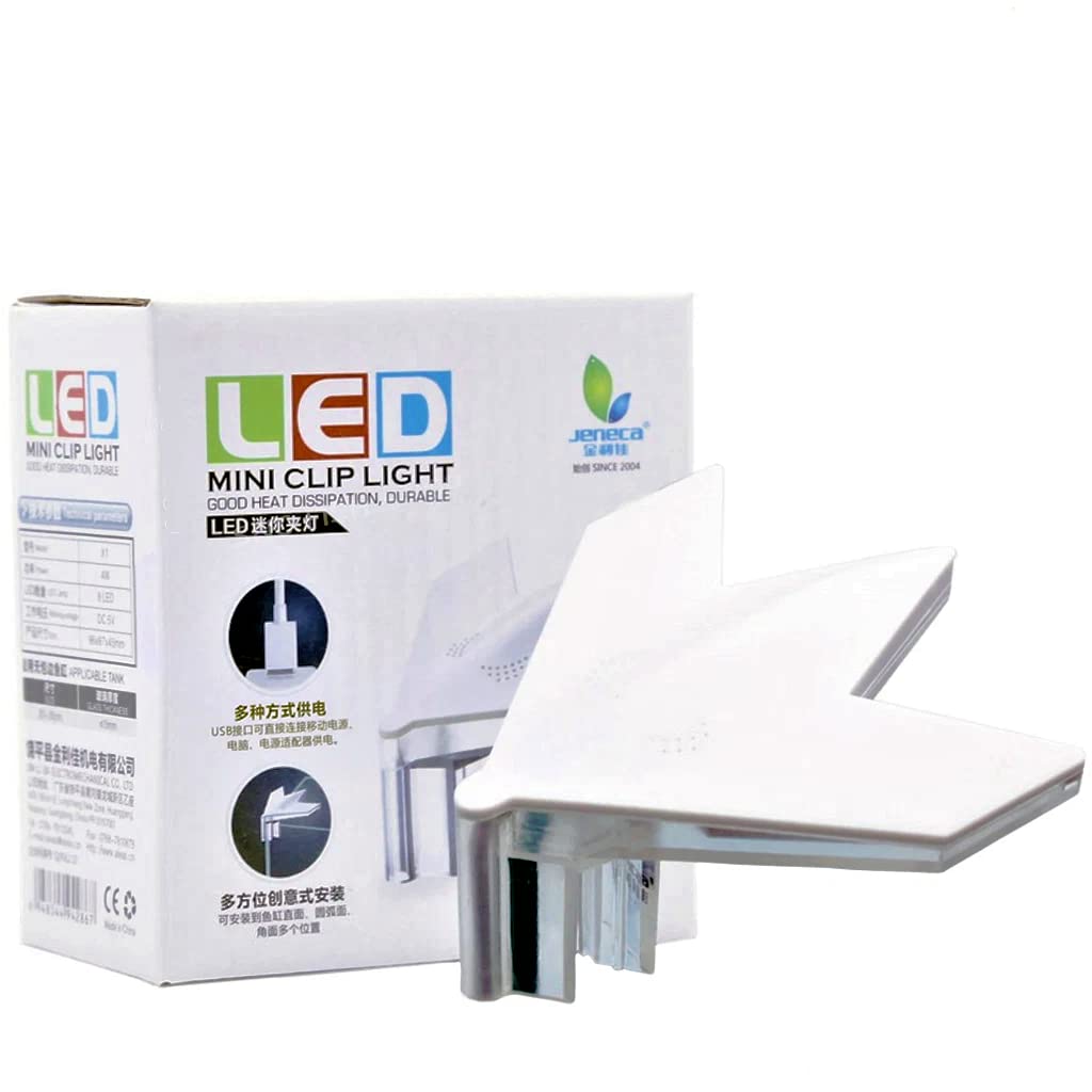 Jeneca X1 Mini Clip Led Light | 4 w | Good Head Dissipation | Happy Fins (B0847PB4K9) Amazon Price History, Amazon Price Tracker