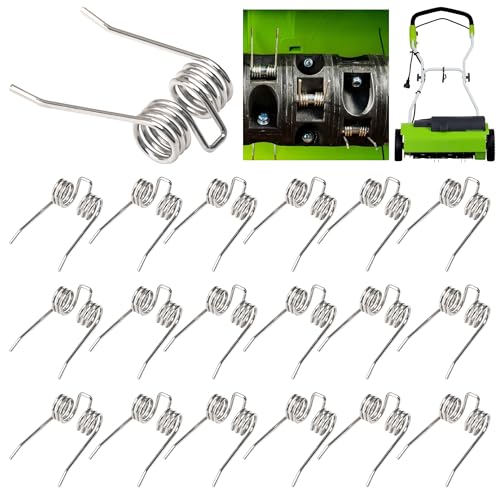 18-Pack Durable Steel Dethatcher Tines Replacement for GreenWorks 27022 29272 2500600G 10 Amp 14' Corded Dethatcher
