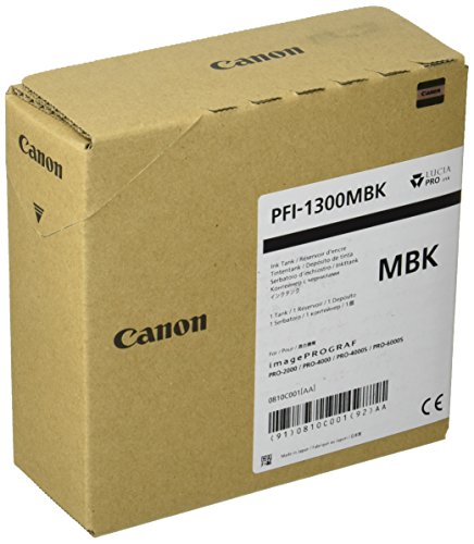 Canon PFI-1300 MBK - 330 ml - Noir mat - Originale - rÃ©servoir d'encre - Pour imagePROGRAF PRO-2000, PRO-2100, PRO-4000, PRO-4100, PRO-6000, PRO-6100