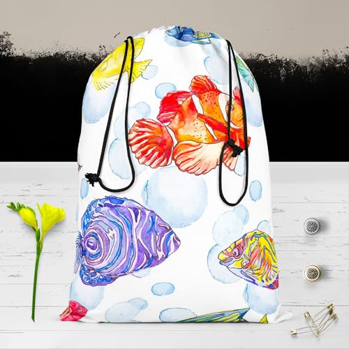 Image of ArtzFolio Tropical Sea D1 | Reusable Sack Bag | Bag for Gym, Storage, Vegetable & Travel