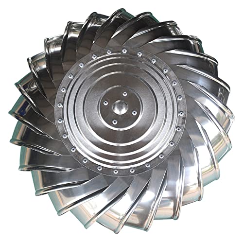 Acero Inoxidable Sombrero De Chimenea, Sombrero Extractor De Humos Giratorio，Giratorio Extractor De Humo Pivotantes,Chimeneas Estufa De Acero Inoxidable Sombrero Eolico ( Size : 110mm/4.33in )