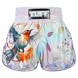Tuff Sport Muay Thai Boxshorts Retro Styles Classic Slim Cut MMA Kickboxen Workout Set, Tuf-rms113-mtc, Large