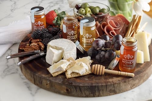 Bee Harmony Coast-to-Coast Honey Flight, Mini Honey Gift Set, 4 Jars, 3 OZ Each, Premium, Raw, Made in the USA - Image 4