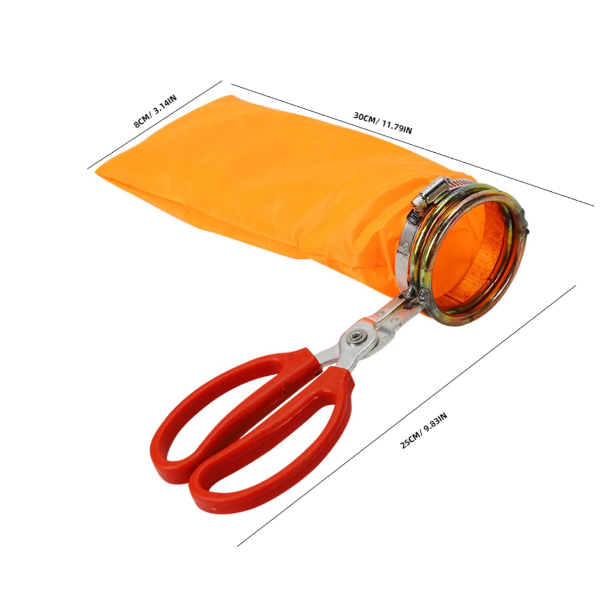 BESPORTBLE 4 Pièces Outils de cueillette Fruit Ciseaux Panier cueilleur de longanes Support de cueilleurs de longanes détachable Haricots Rouges Fraise Goji Litchi et Longane
