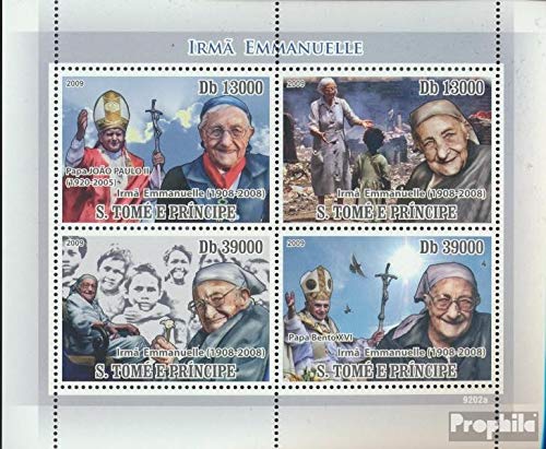 Sao Tome e Principe 3847-3850 Sheetlet (complete.issue.) 2009 Soeur Emmanuelle (Stamps for collectors) Christianity