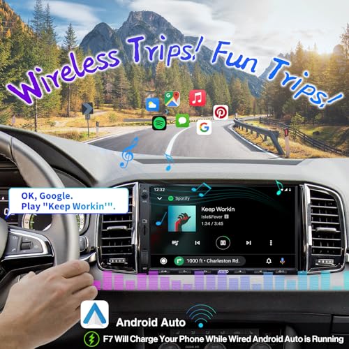 Image of ATOTO F7 Car Stereo Receiver,Android Auto & CarPlay Connection,Mirrorlink /AutoLink,F7G2A7WE