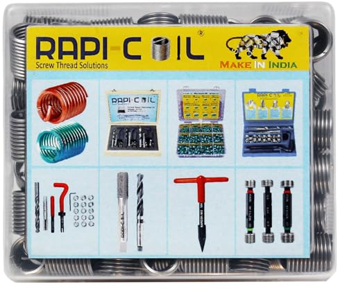 Image of 304 Stainless Steel Metric - Wire Thread Insert Helicoil Kit (M12 x 1.75, 3D)