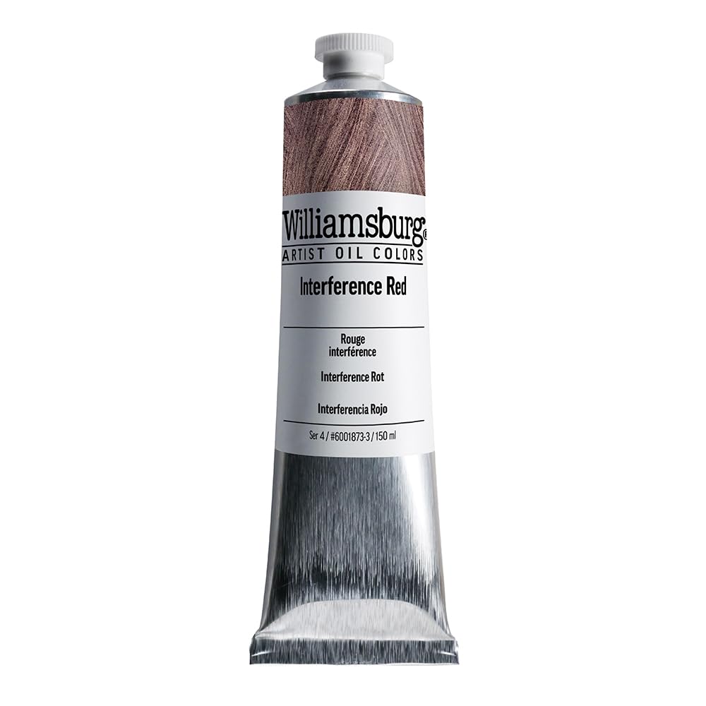 Peinture à l'huile Williamsburg interférence rouge 150 ml reflets uniques
