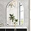 Specchio Da Parete Ad Arco Nero 76x140 Cm – GLASHOM, Design Finestra, Verticale O Orizzontale, Per Soggiorno E Ingresso