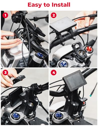 Image of KEMIMOTO Direct Mount Riser Stem Raised 4 inch Compatible with Surron Light Bee | CNC Aluminium Handle Bar Riser Fit for X160 X260 Talaria Sting Talaria XXX for Electric Dirt Bike 31.8mm Bar Clamp E-Bike