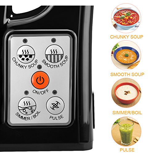 Hometech HS03G 800W Jug Stainless Steel Electric Soup Maker Machine Smoothie Maker Blender with