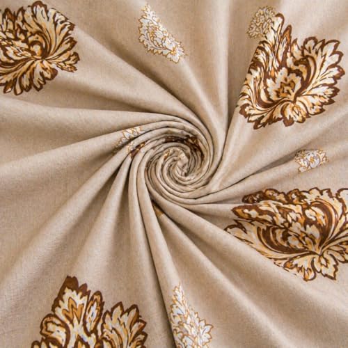 Image of Castiqa Elastic Fitted Supersoft Premium Polycotton 200TC King Size Bedsheets with 2 Pillow Covers (Fits Upto Mattress of 8Inches) (Beige, Full 72x78x8Inch)