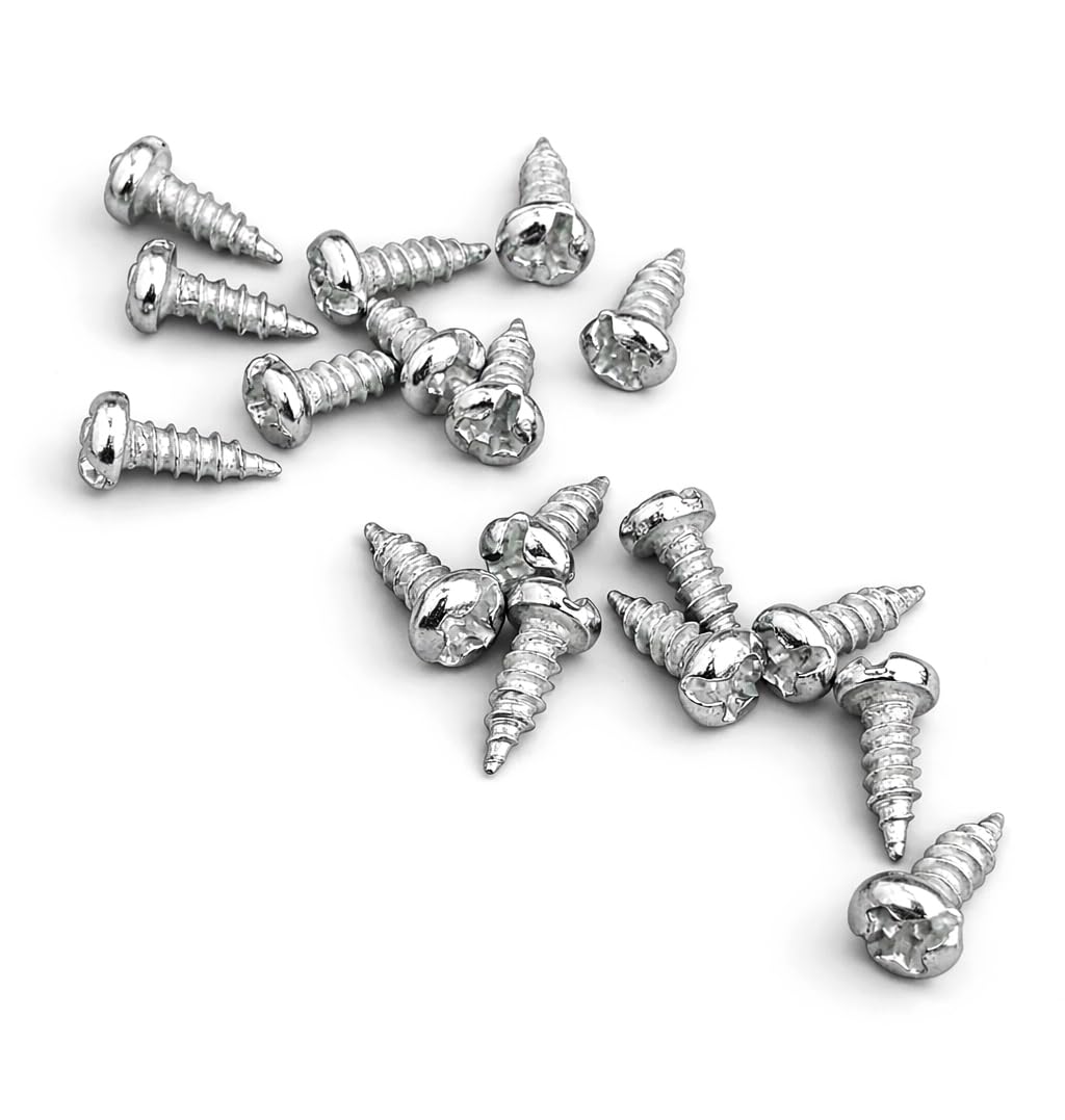 4x8mm Self Tapping Screws, Pan Head Combi Drive, Zinc Plated Steel, Sharp Point Fasteners for Plastic, Wood & Pre-Drilled Thin Sheet Metal - Pack of 100 Pcs (PRAARAMBH Products)-image-39