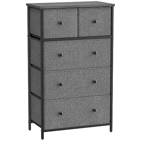 SONGMICS 5-Drawer Fabric Storage Unit Cover