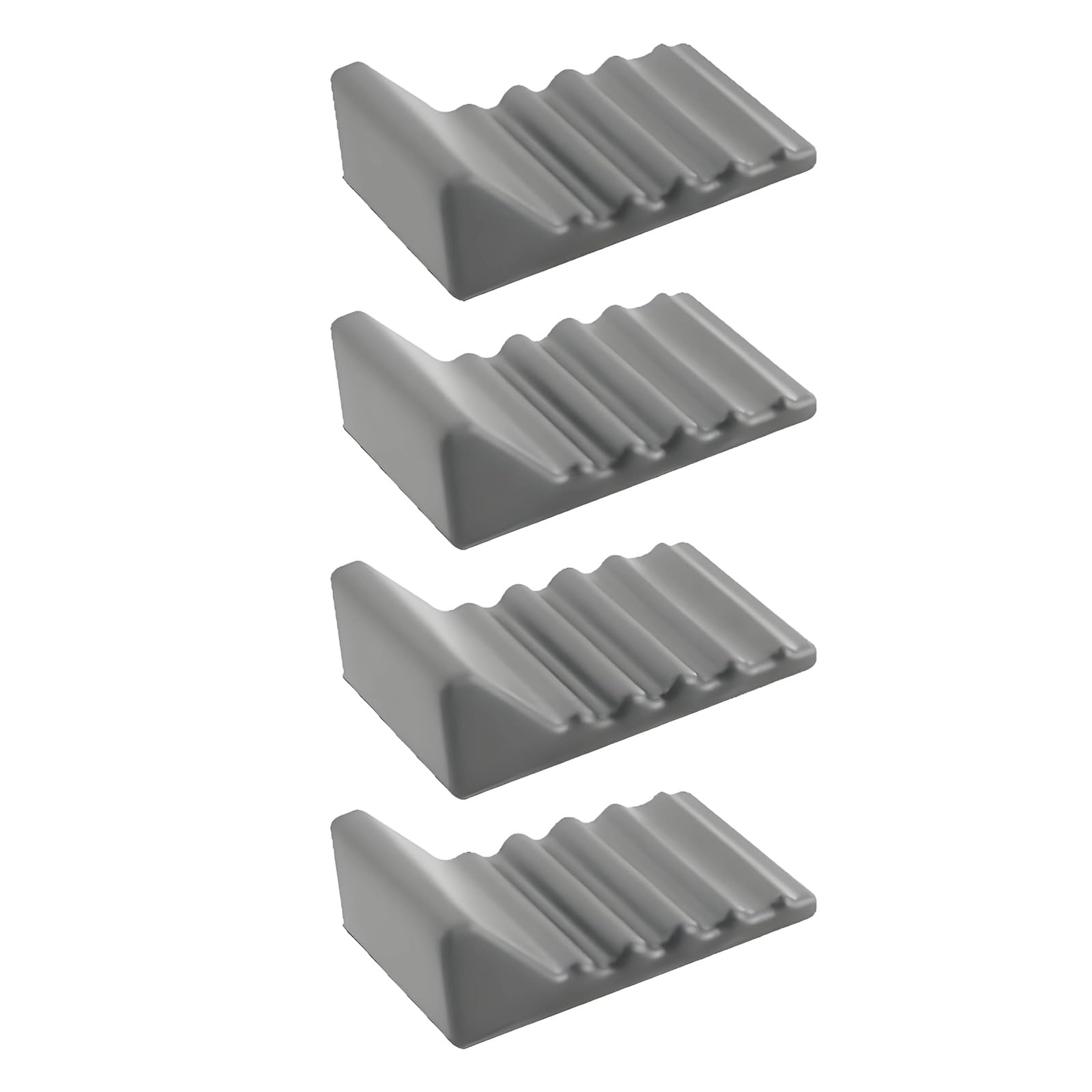 Msioytog Of 4 Silicone Trash Can Bumpers Noise Reducing Supports for Kitchen Work Space Bathroom with Secure Hold Feature Garbage Can Mattresses