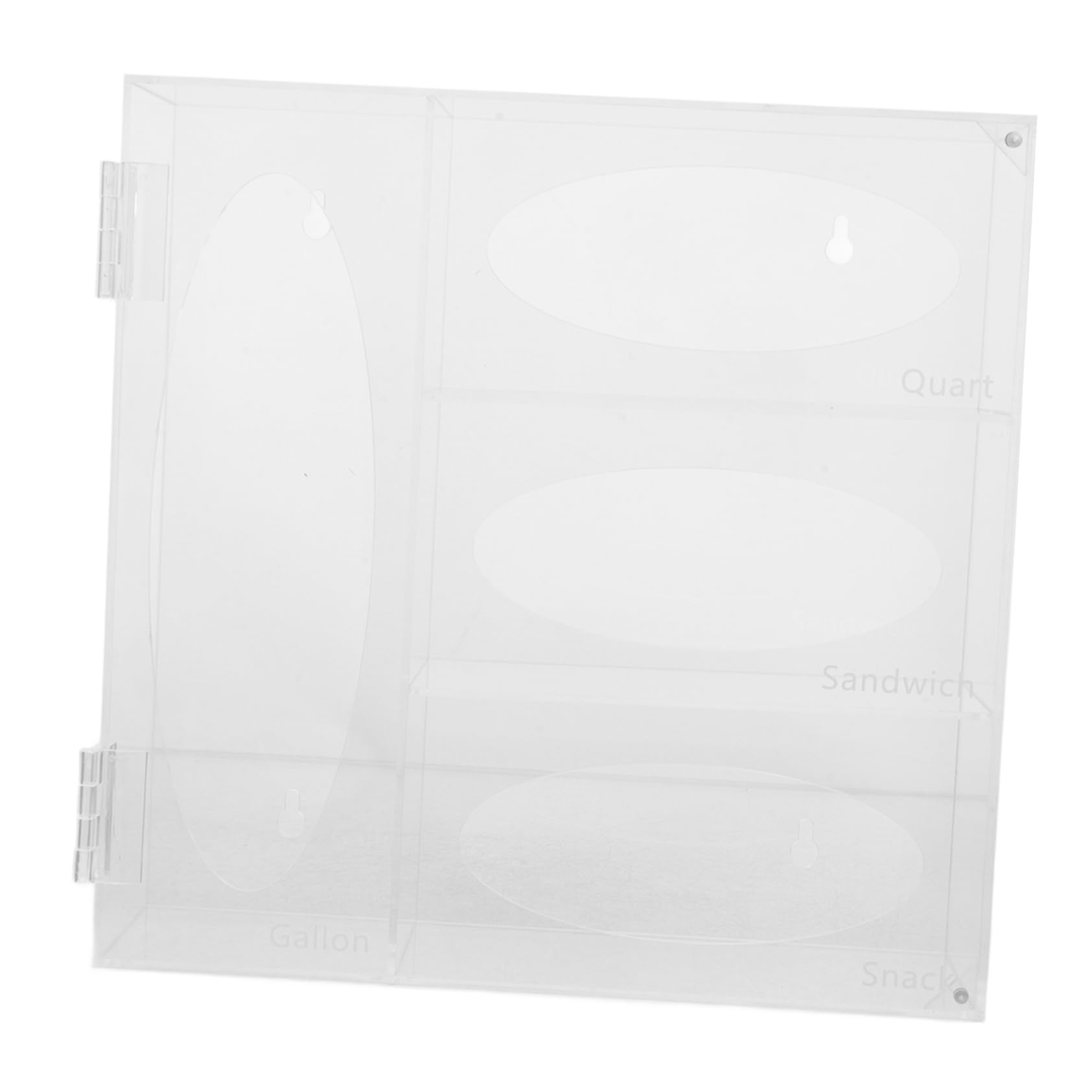 Housoutil Mask and Glove Dispenser Wall-mounted Acrylic Storage Box Glove Display Lab Accessory Holder