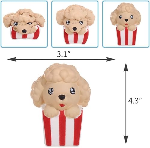 Miniatura 4 de Anboor 3 piezas Squishies Perro Gato Kawaii Perro Kawaii Perfumado Suave Levantamiento Lento Animal Squishies Squeeze Stress Relief Kids Toy Prime