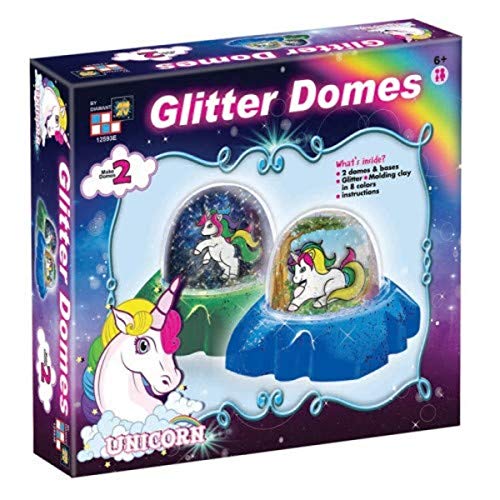 AMAV Toys DIY Originals Glitter Domes - Make Your Own Unicorn Snow Globe Kit - Increases Creativity Imagination & Motor Skills - Perfect Christmac Present for Kids Aged 6+