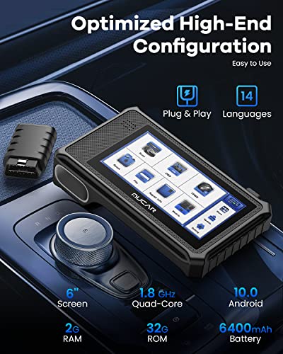 Mucar Vo6 Obd2 Scanner Diagnostic Tool, All-System Diagnostic Scan Tool, 28 Resets Car Diagnostic Scanner, Abs Bleeding, Crankshaft Relearn, Throttle Adaptation, Injector Coding, Autoauth For Fca Sgw #TOP4