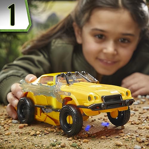 Transformers Toys Rise of the Beasts Movie, Beast-Mode Bumblebee Converting Toy with Lights and Sounds, Ages 6 and up, 10-inch - image 8