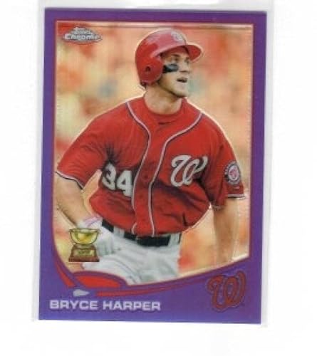 2013 Topps Chrome Purple Refractors 220 Bryce Harper Washington Nationals MLB Baseball Card NM-MT