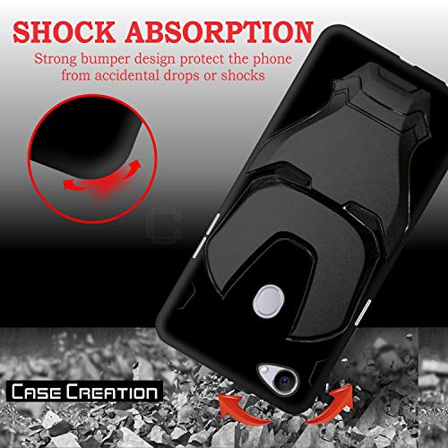 Image of COVERLY Official 3D Touch Feel Trending Marvel Avengers Logo Mask Soft Rugged Grip Silicone Iron Man Super Power Cartoon Movie Engraved Silicone Matte Back Cover for Oppo F7 - Black