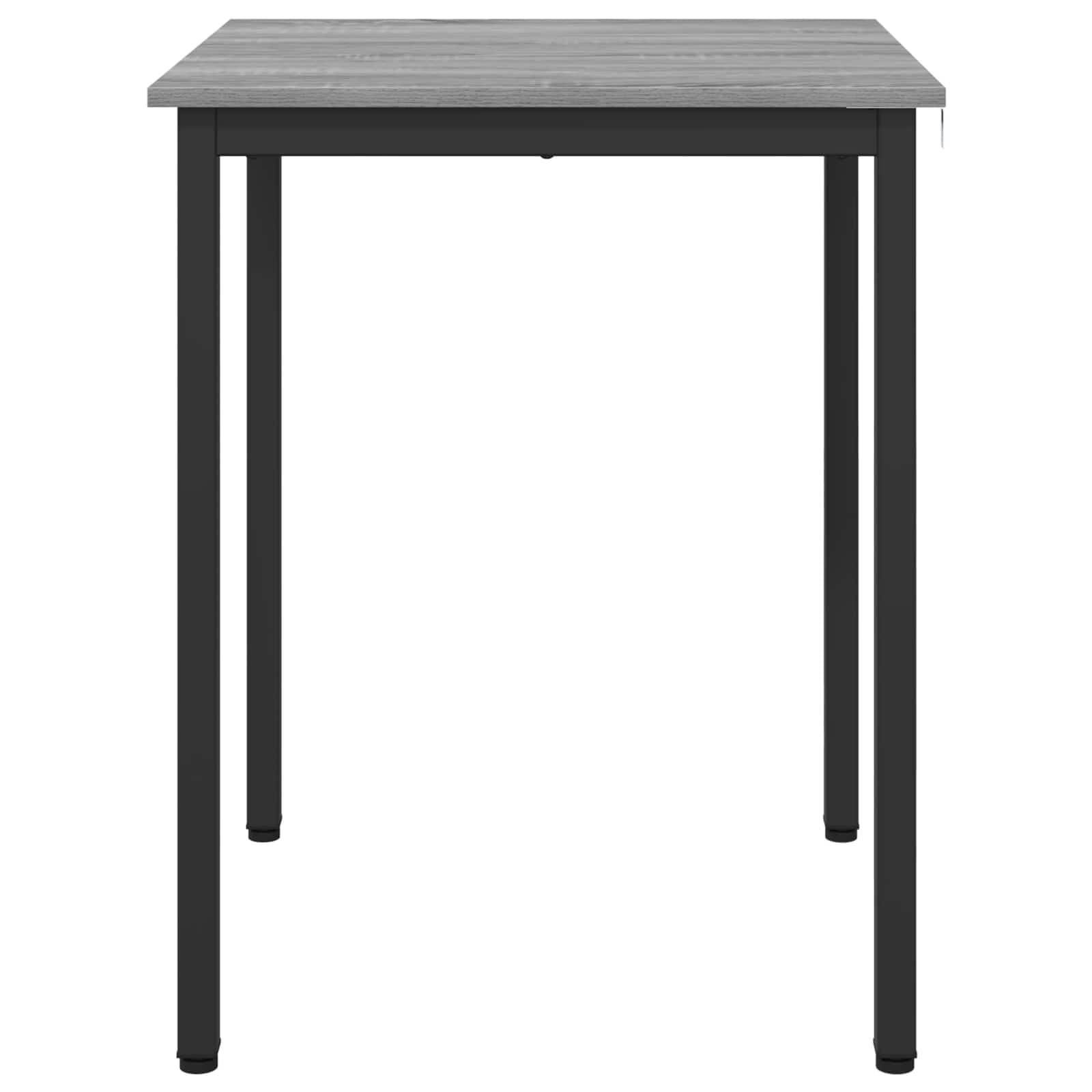 Stół do jadalni 60 x 60 x 75 cm, metalowa rama, kwadratowy stół kuchenny z płytą z materiału drewnopochodnego, nowoczesny, nie zajmuje dużo miejsca, wytrzymały, do jadalni, salonu i jadalni