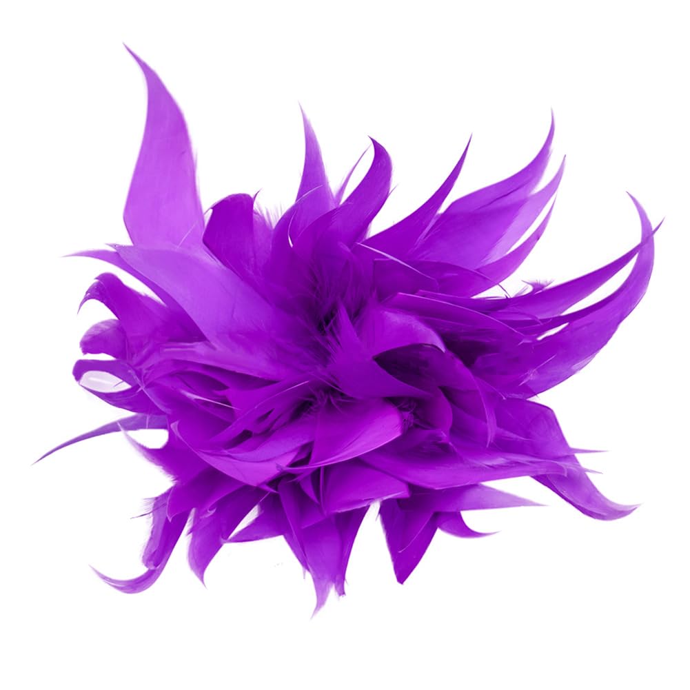 Spilla Con Piume Per Donna | Accessorio Vintage Per Cappelli E Abiti | Decorazione Elegante Per Feste