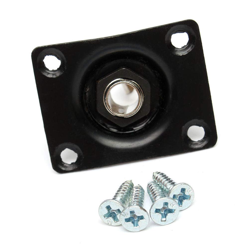 Jack per charra elettrica da 6,35 mm Prese per montaggio a pannello stereo a 3 poli Connettore per charra Jack per pickup attivi Charra basso Stereo  18