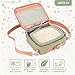 Bentgo Kids Lunch Bag (Whimsy & Wonder Collection) - Durable, Double-Insulated Lunch Bag for Kids 3+; Holds Lunch Box/Water Bottle/Snacks; Water-Resistant Fabric & Zip Pockets (Geo Speckle)