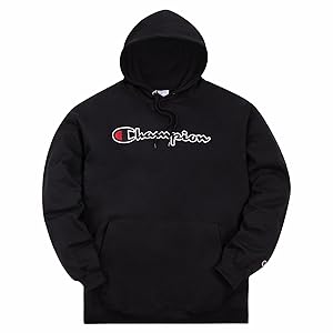 Champion Mens Hoodies Big and Tall - Embroidered Pullover Fleece Sweatshirt