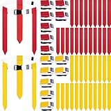 MIUONO Flag Football Belts, Set of Flag Football Flags for Kids Adults, and Youth, Adjustable Triple Flag Football Belt Set, 42 Flags 14 Players Training Competition or Team Building