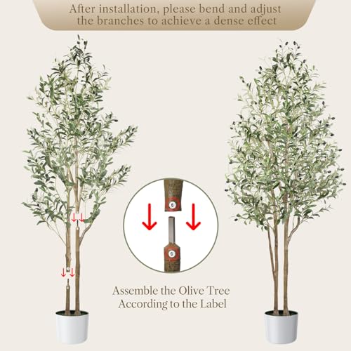 Alupssuc AL-6FT FAKE OLIVE TREE BP 6Ft Faux Olive Tree, Artificial Olive Trees Indoor thumb #2