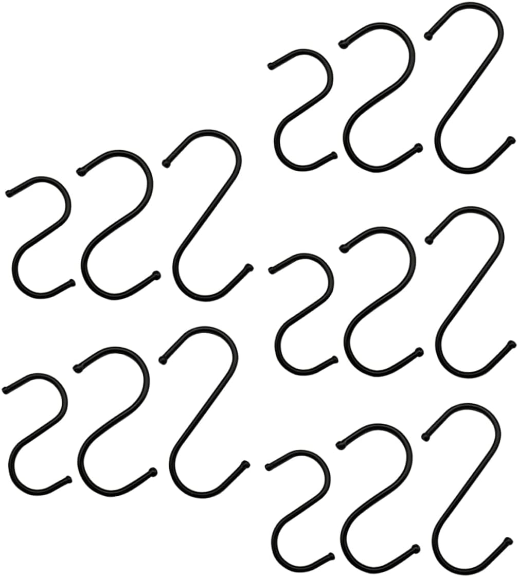 Zerodeko 60 Pcs S Hook Outdoor Flower Pot Stand Metal Bird