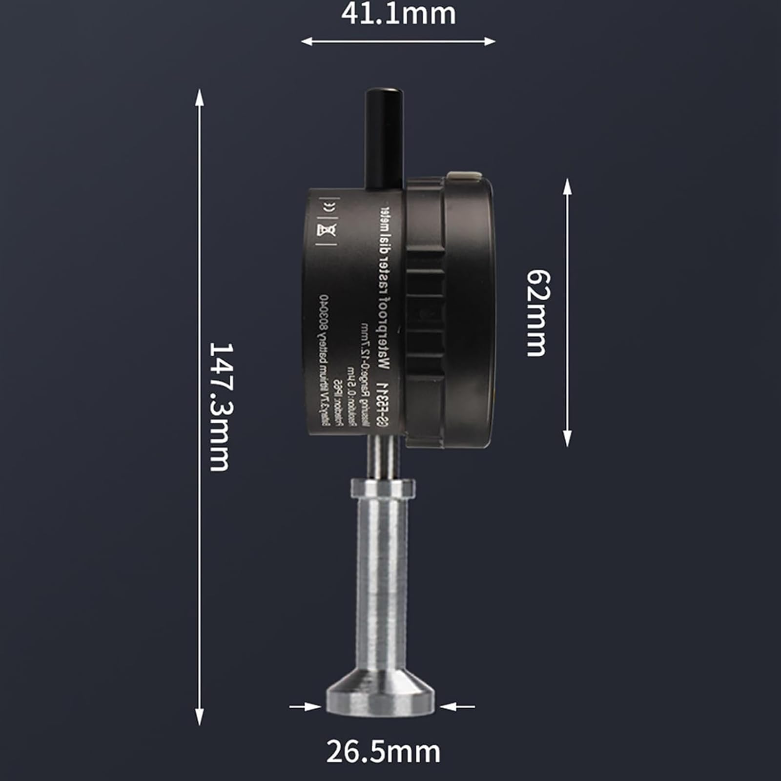 Probador Rugosidad Superficial Digital, Probador Rugosidad Superficial Portátil, Rango Medición: 0-6,5 Mm, Precisión Medición: ±0,003 Mm, Convertible Sistema Métrico E Imperial, Para Chorro De Arena