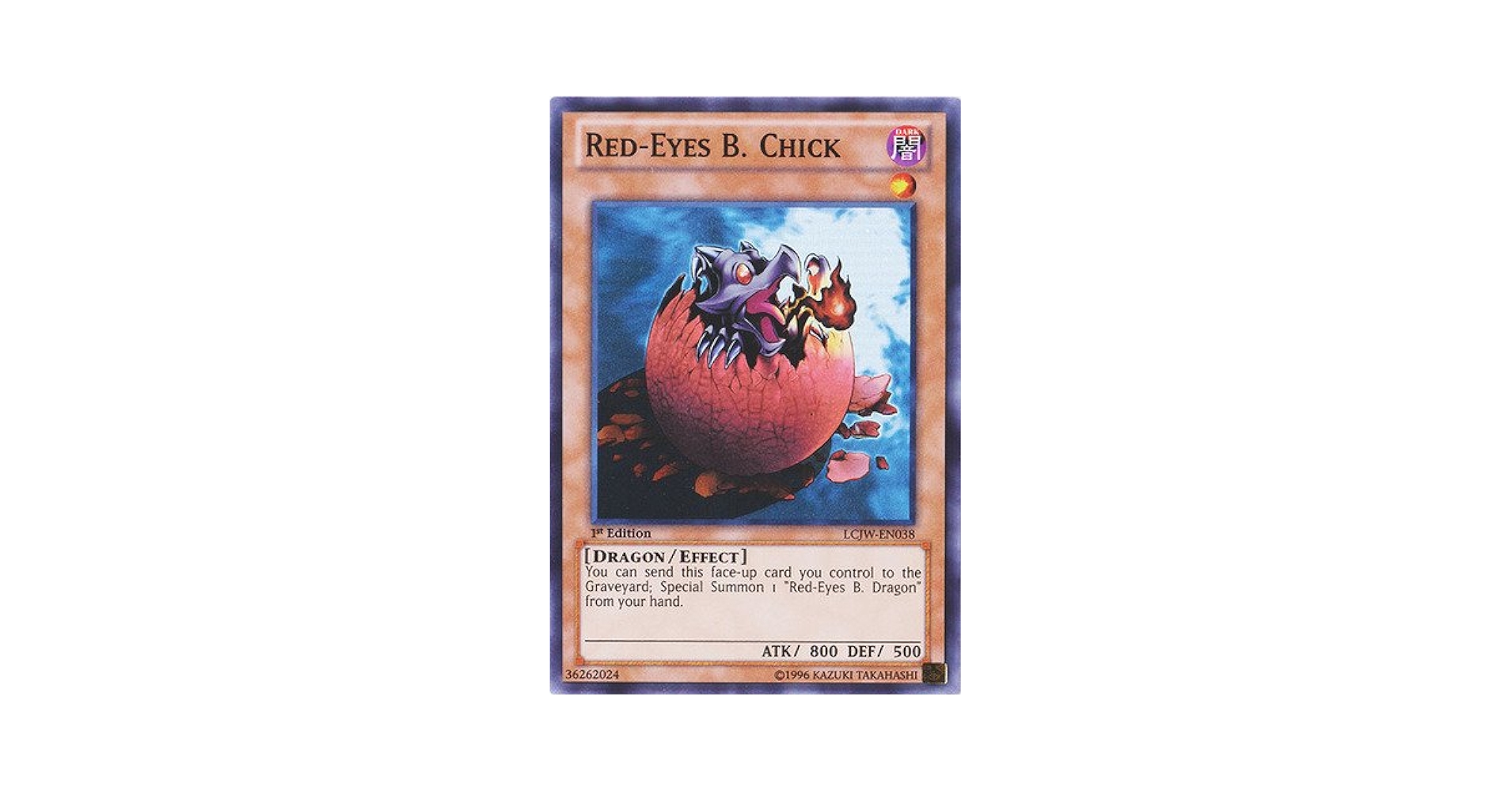 Amazon.com: YU-GI-OH! - Red-Eyes B. Chick (LCJW-EN038