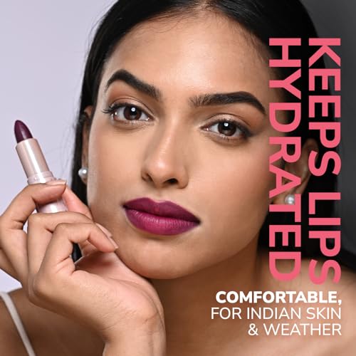 Image of Mila Beaute Bold & Matte Long-Lasting Lipstick | Highly Pigmented Soft Matte Finish | Lightweight & Hydrating with Jojoba Oil | Shade - (Runway Rose 4.2g) (Pack of 2)