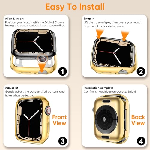 BOTOMALL Compatible with Apple Watch Bumper Case 45mm Series 9/8/7 - image 3
