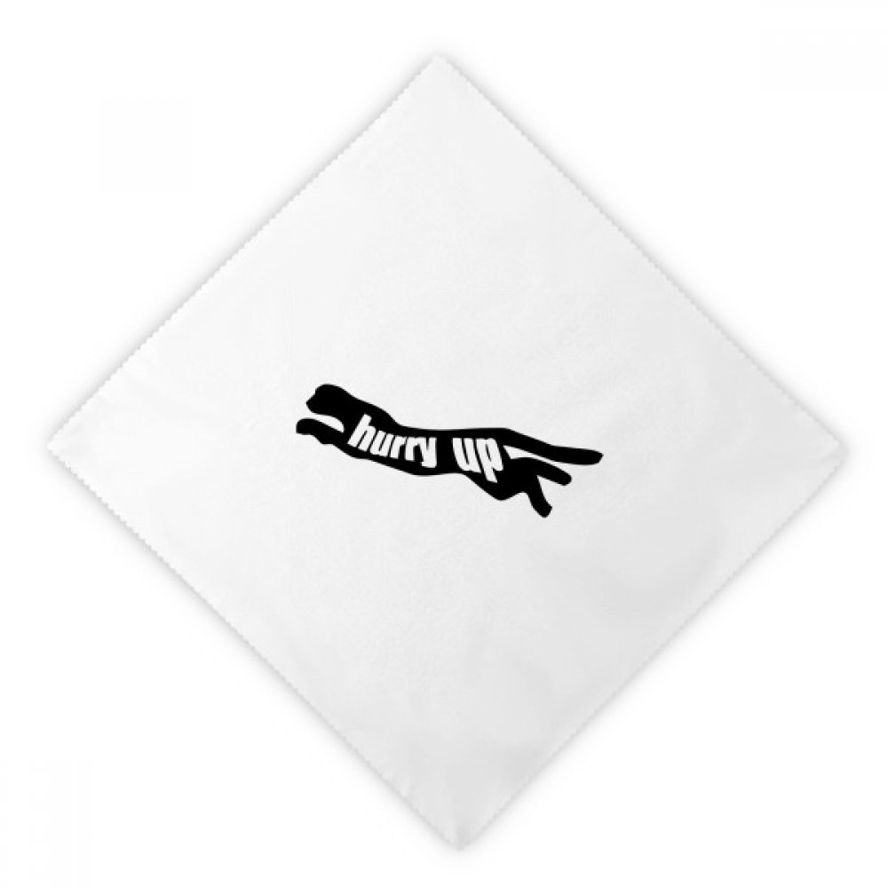 Serviettes en tissu réutilisable panther noir serviette de table blanc lavable 18.5 pouces