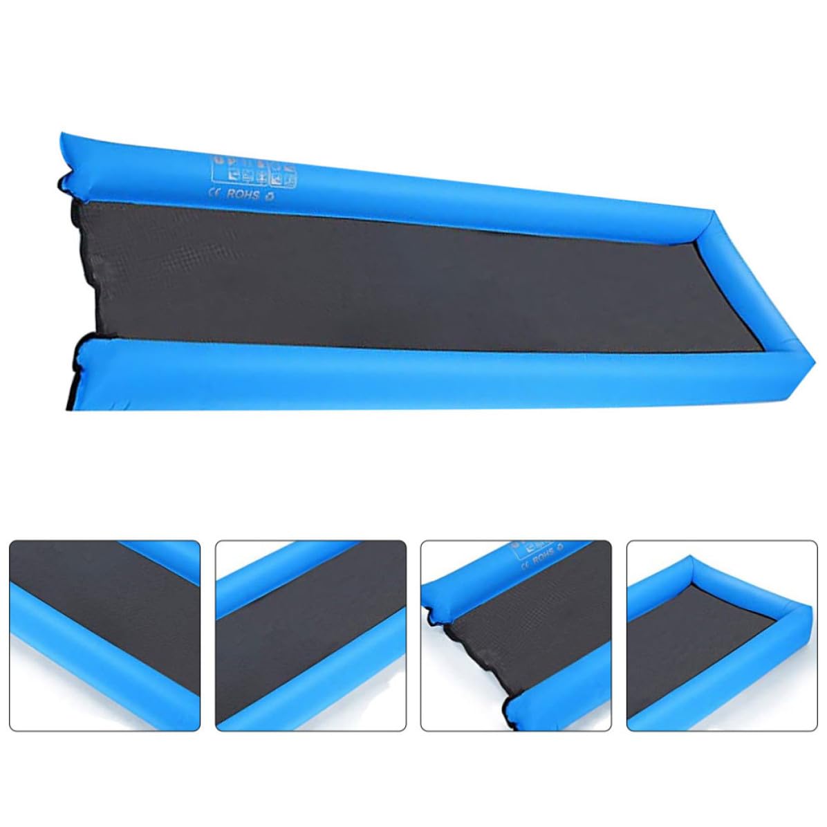 Aufblasbare Schwimmmatte Nylon, Tragbares Schwebebett Blau für Sommer